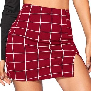 Plaid Mini Skirt